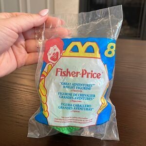Fisher-Price “Great Adventures” Knight Figurine with Green Dragon Sealed NWT
